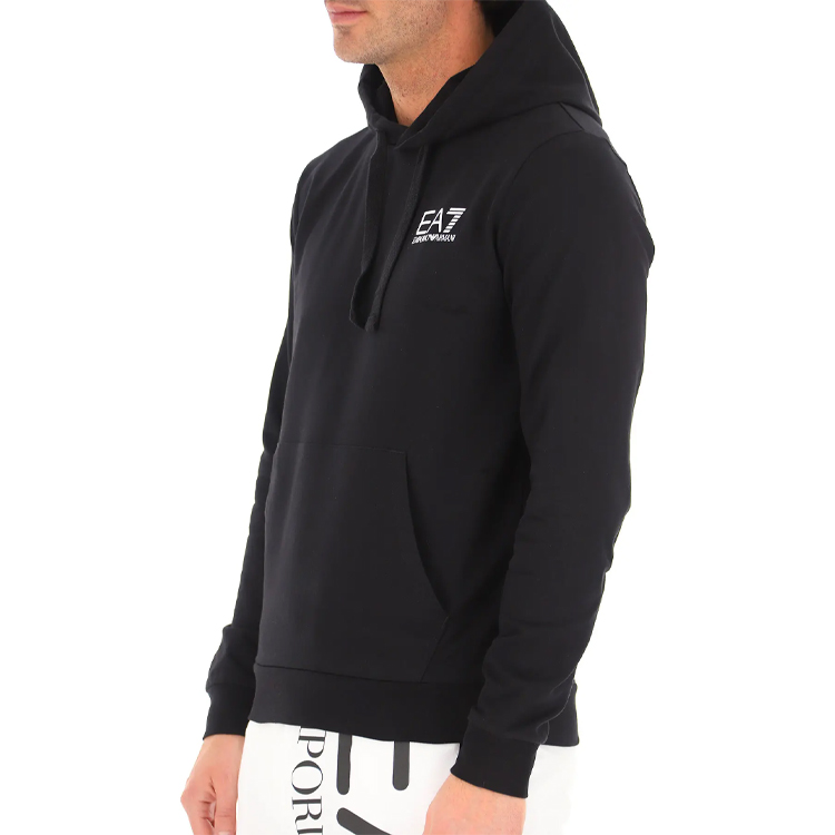 Emporio Armani EA7 SS21 Logo Print Pullover Hoodie Black 3KPM31-PJ8LZ-1200 圖 7