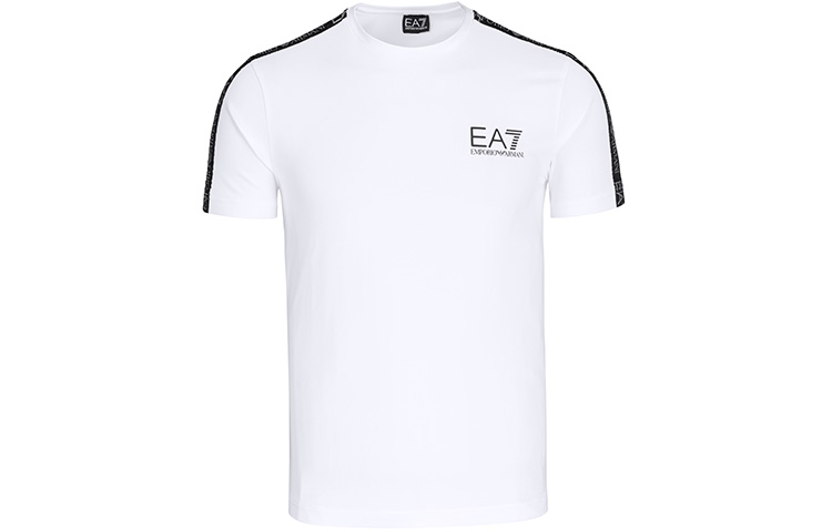Order エンポリオアルマーニ EA7 SS21 ホワイト カジュアル ロゴプリント 半袖Tシャツ 6GPT13-PJ20Z-1100