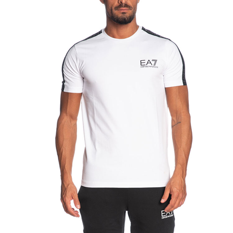 Purchase エンポリオアルマーニ EA7 SS21 ホワイト カジュアル ロゴプリント 半袖Tシャツ 6GPT13-PJ20Z-1100