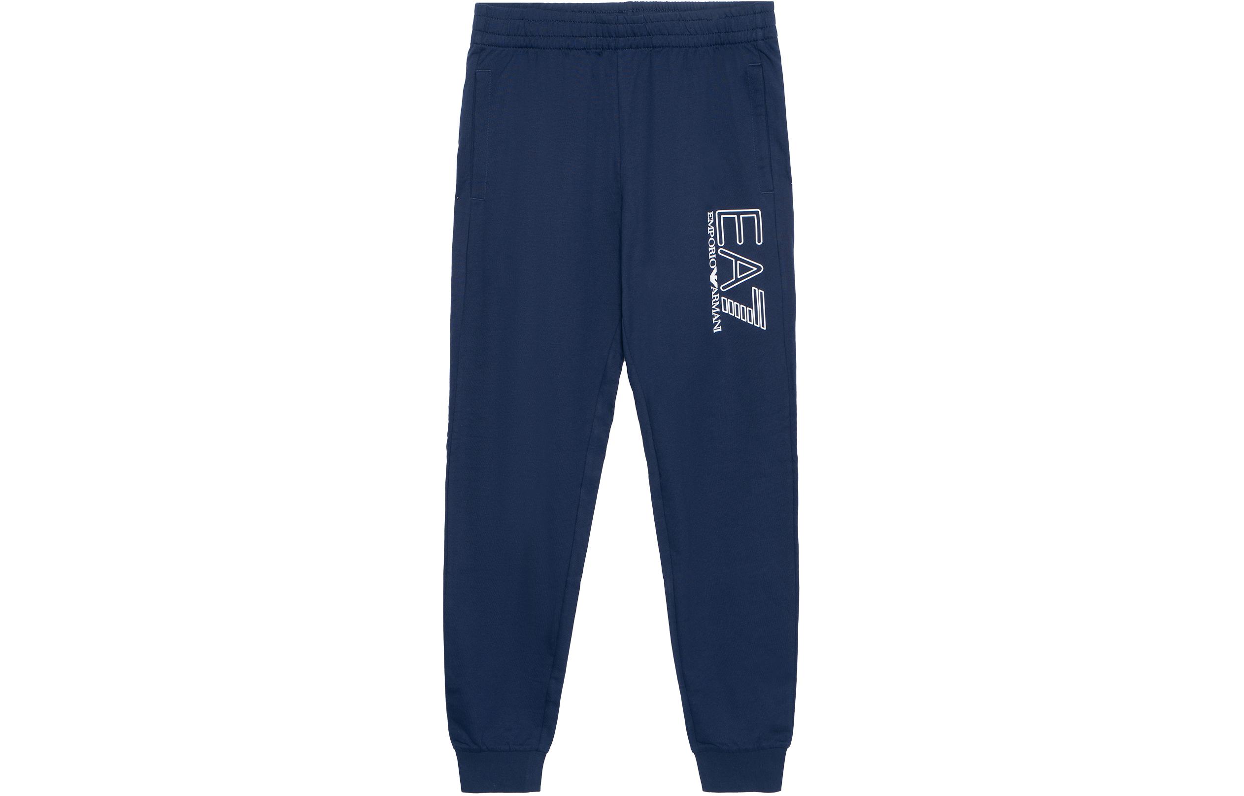 Order Emporio Armani EA7 SS22  Logo Jogger Sweatpants Blue 3LPP53-PJ05Z-1554