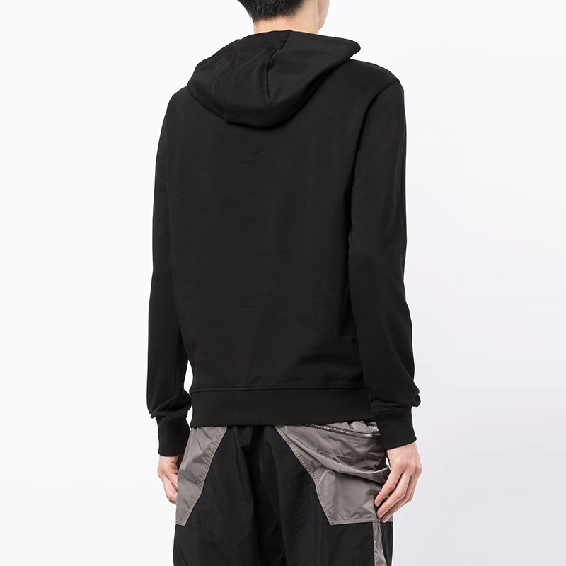 Emporio Armani EA7 SS22 Black Cotton Logo Hoodie 3LPM45-PJFGZ-1200 圖 6