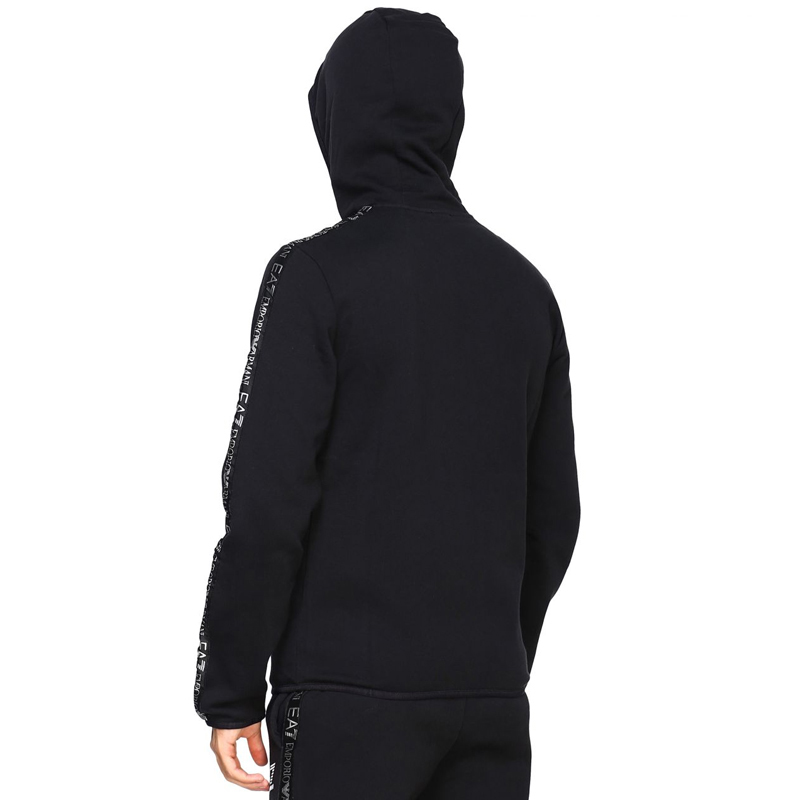 Emporio Armani EA7 SS22 Black Logo Hooded Zip-Up Jacket 6GPM32-J07Z-1200 圖 7