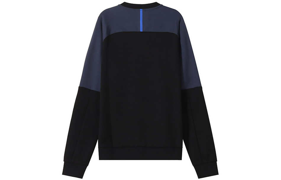 Lookbook Emporio Armani EA7 SS22 拼色Logo圓領衛衣 - 黑色 3LPM41-PJANZ-1200