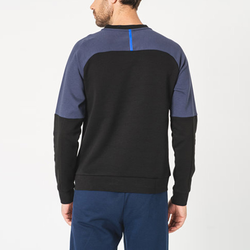 Purchase Emporio Armani EA7 SS22 拼色Logo圓領衛衣 - 黑色 3LPM41-PJANZ-1200