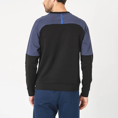 Emporio Armani EA7 SS22 拼色Logo圓領衛衣 - 黑色 3LPM41-PJANZ-1200 Purchase Emporio Armani EA7 SS22 拼色Logo圓領衛衣 - 黑色 3LPM41-PJANZ-1200