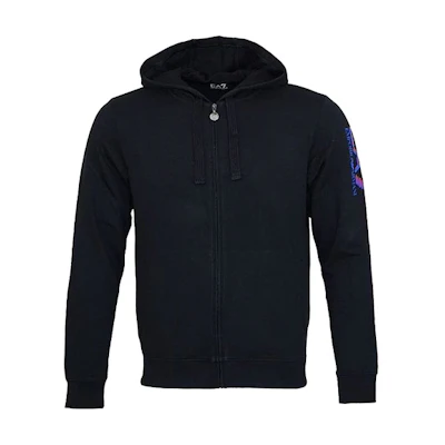 Emporio Armani EA7 SS22 Cotton Letter Hoodie Navy Blue 6XPM65-PJ05Z-1578