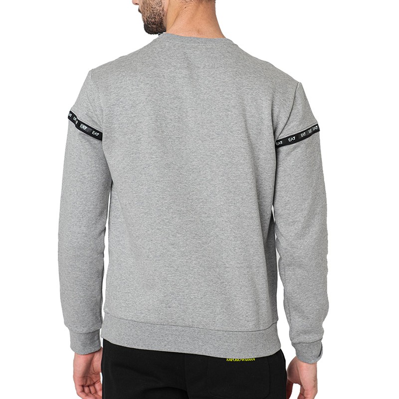 Emporio Armani EA7 SS22 Grey Pullover Sweatshirt with Logo Print 6KPM63-PJ07Z-3905 圖 4