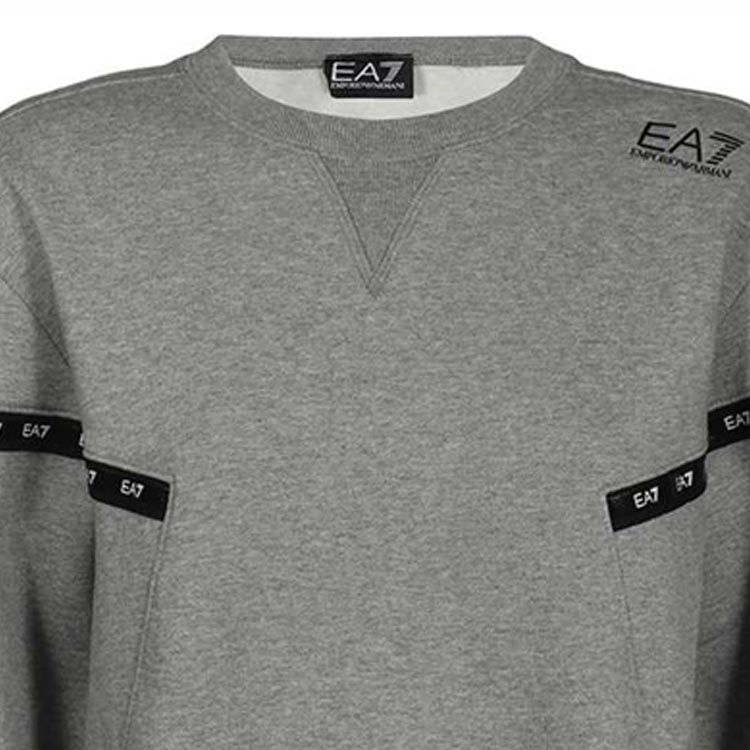 Emporio Armani EA7 SS22 Grey Pullover Sweatshirt with Logo Print 6KPM63-PJ07Z-3905 圖 7