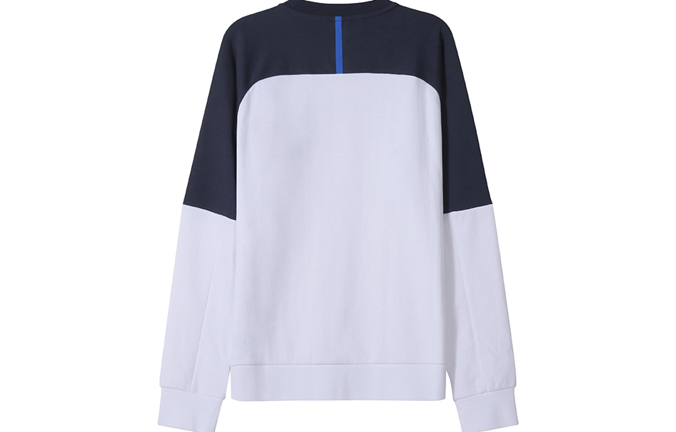 Lookbook Emporio Armani EA7 男款 SS22 白色標誌圓領運動衫 3LPM41-PJANZ-1100