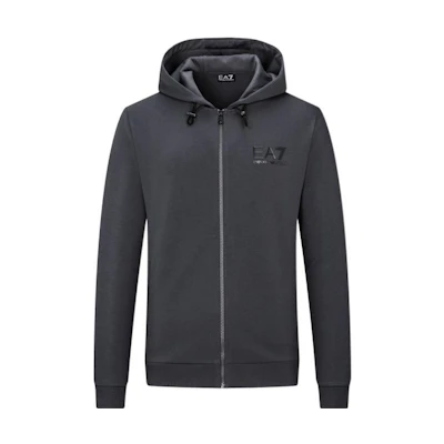 Emporio Armani EA7 SS22 Logo Print Zip Jacket Men’s Grey 3LPM82-PJARZ-1977