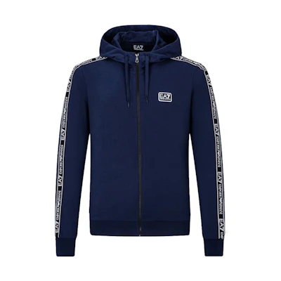 Emporio Armani EA7 SS22 Navy Sweatshirt with Logo Tape Detail 3LPM40-PJ05Z-0554