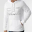 Shop Emporio Armani EA7 SS22 白色印花連帽衫 長袖休閒穿搭 3LPM45-PJFGZ-1100