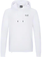 Emporio Armani EA7 SS22 White Logo Print Pullover Hoodie Long Sleeve 3LPM61-PJEQZ-1100 Emporio Armani EA7 SS22 White Logo Print Pullover Hoodie Long Sleeve 3LPM61-PJEQZ-1100