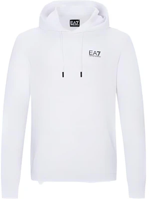 Emporio Armani EA7 SS22 White Logo Print Pullover Hoodie Long Sleeve 3LPM61-PJEQZ-1100 Buy Emporio Armani EA7 SS22 White Logo Print Pullover Hoodie Long Sleeve 3LPM61-PJEQZ-1100