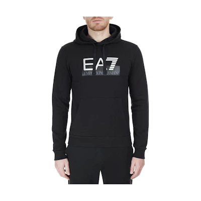 Emporio Armani EA7 SS23 Black Casual Plain Sweatshirt 6GPM17-PJ07Z-1200