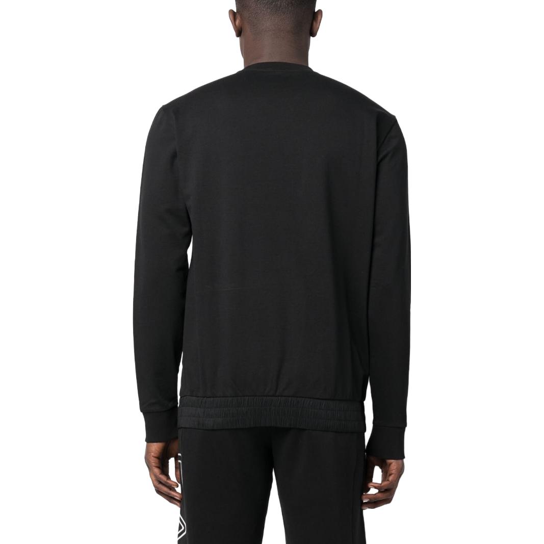Emporio Armani EA7 SS23 Black Crewneck Pullover Casual Sweatshirt 3RPM26-PJ05Z-1200 圖 4