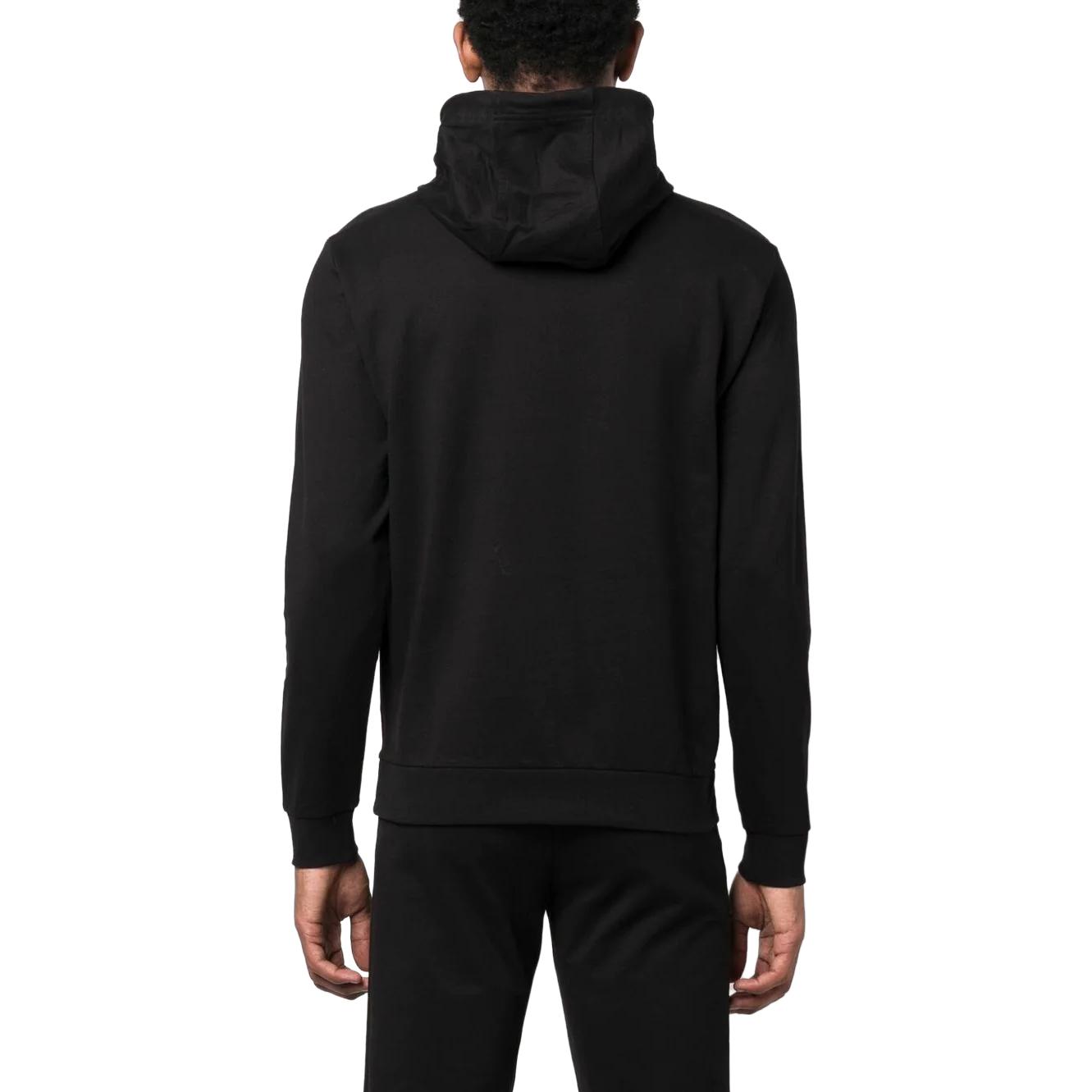 Emporio Armani EA7 SS23 Black Hoodie with Logo Print and Drawstring 3RPM62-PJ05Z-1200 圖 4