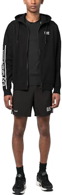 安普里奥阿玛尼EA7 SS23黑色印花连帽抽绳夹克 3RPM63-PJ05Z-0200 Lookbook 安普里奥阿玛尼EA7 SS23黑色印花连帽抽绳夹克 3RPM63-PJ05Z-0200