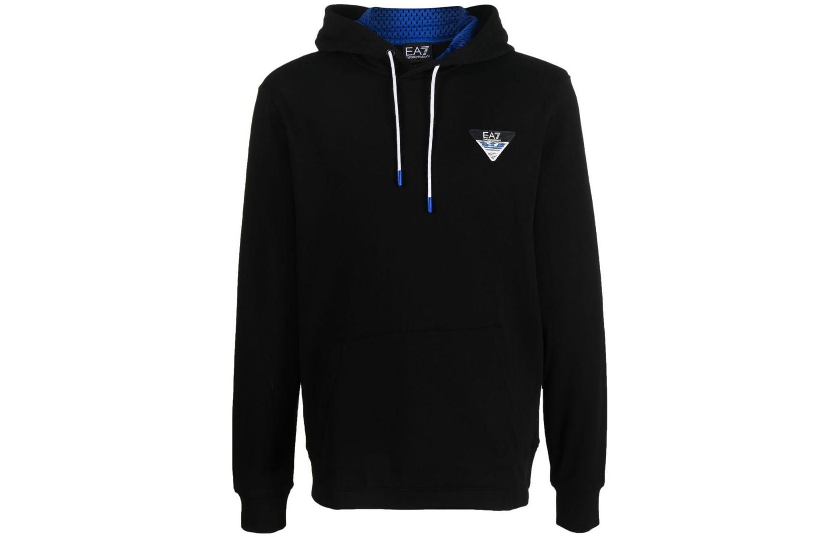 Order Emporio Armani EA7 Sudadera Negra con Logo SS23 6LPM72-PJEQZ-1200