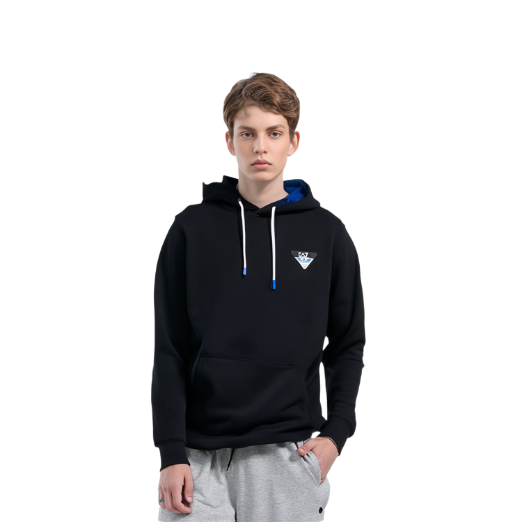 Purchase Emporio Armani EA7 Sudadera Negra con Logo SS23 6LPM72-PJEQZ-1200