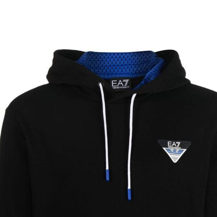 Details for Emporio Armani EA7 Sudadera Negra con Logo SS23 6LPM72-PJEQZ-1200