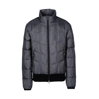 Emporio Armani EA7 SS23 Casual High-Neck Long-Sleeve Down Jacket Grey 271588-4A358-02836