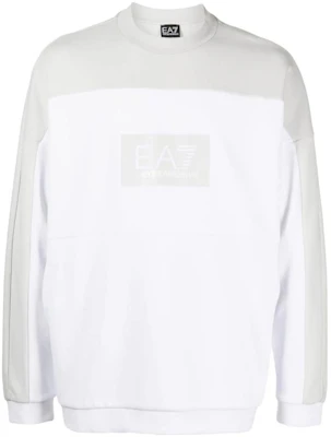 安普里奥阿玛尼EA7 SS23拼色标志印花白色长袖男士卫衣 3RPM27-PJF3Z-1100 Order 安普里奥阿玛尼EA7 SS23拼色标志印花白色长袖男士卫衣 3RPM27-PJF3Z-1100