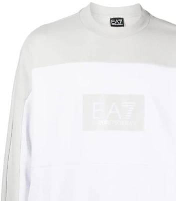安普里奥阿玛尼EA7 SS23拼色标志印花白色长袖男士卫衣 3RPM27-PJF3Z-1100 Details for 安普里奥阿玛尼EA7 SS23拼色标志印花白色长袖男士卫衣 3RPM27-PJF3Z-1100