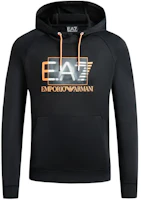 Emporio Armani EA7 SS23 Gradient Logo Hoodie Black Pullover Long Sleeve 3RPM04-PJ16Z-1200 Emporio Armani EA7 SS23 Gradient Logo Hoodie Black Pullover Long Sleeve 3RPM04-PJ16Z-1200