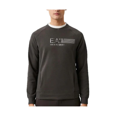 Emporio Armani EA7 SS23 Grey Casual Letter Print Sweatshirt 3RPM41-PJMBZ-1997