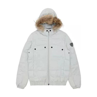 Emporio Armani EA7 SS23 Hoodie Jacket Gray White with Logo Print 271584-4A311-00341
