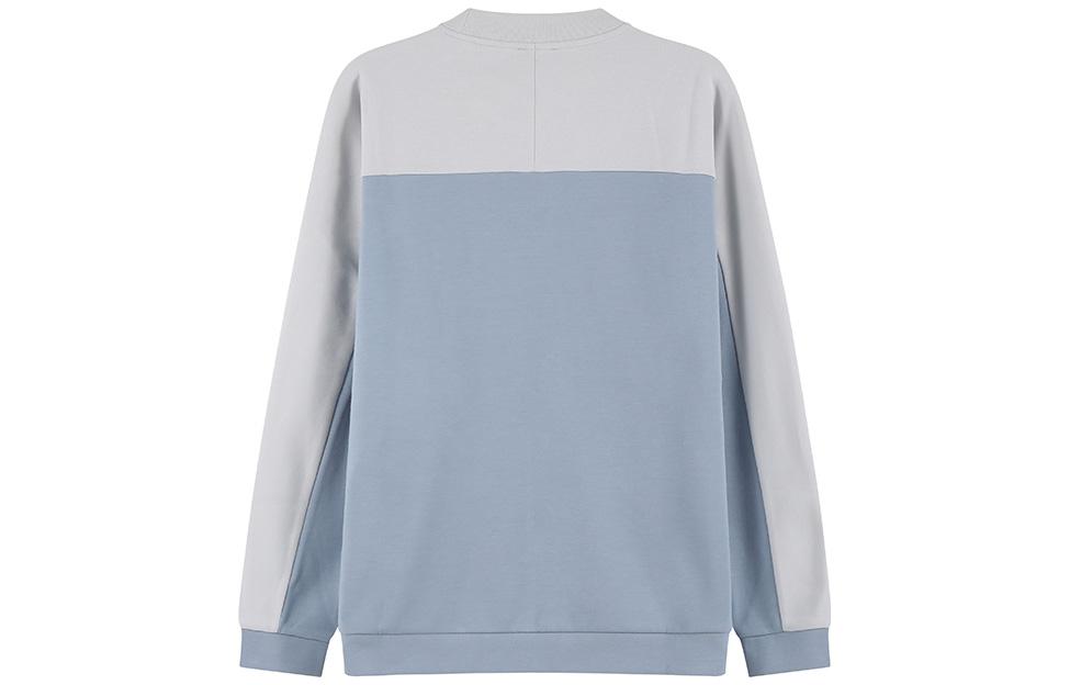 Lookbook Emporio Armani EA7 男士淡藍色長袖圓領印花衛衣 SS23 系列 3RPM27-PJF3Z-1506