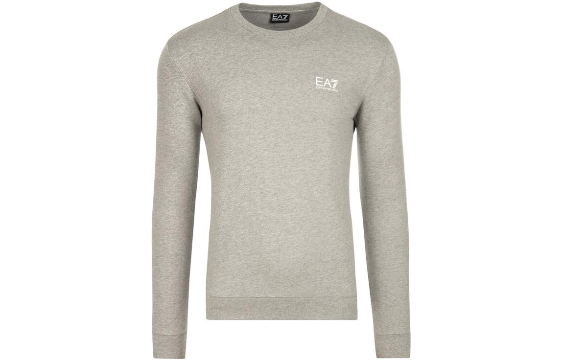 Emporio Armani EA7 SS23 Logo Print Crewneck Sweatshirt Men’s Grey 3GPM52-PJ05Z-3905