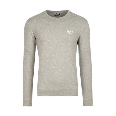 Emporio Armani EA7 SS23 Logo Print Crewneck Sweatshirt Men’s Grey 3GPM52-PJ05Z-3905