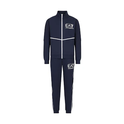 Emporio Armani EA7 SS23 Logo Print Navy Tracksuit Set 3RPV75-PJ05Z-1554