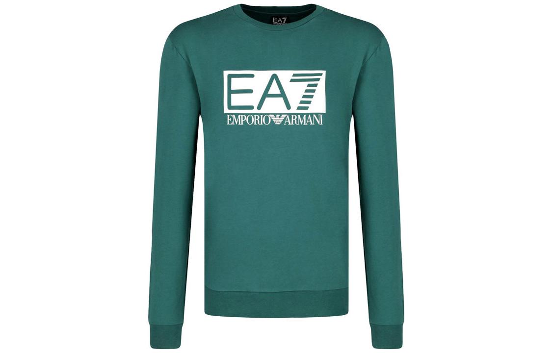 Emporio Armani EA7 SS23 Pullover Logo Print Sweatshirt Blue 3GPM60-J05Z-1853