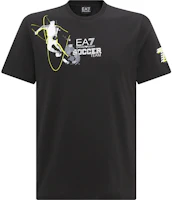 Emporio Armani EA7 SS23 Soccer Graphic Crewneck T-Shirt Black. 3RPT44-PJ7CZ-1200 Emporio Armani EA7 SS23 Soccer Graphic Crewneck T-Shirt Black. 3RPT44-PJ7CZ-1200