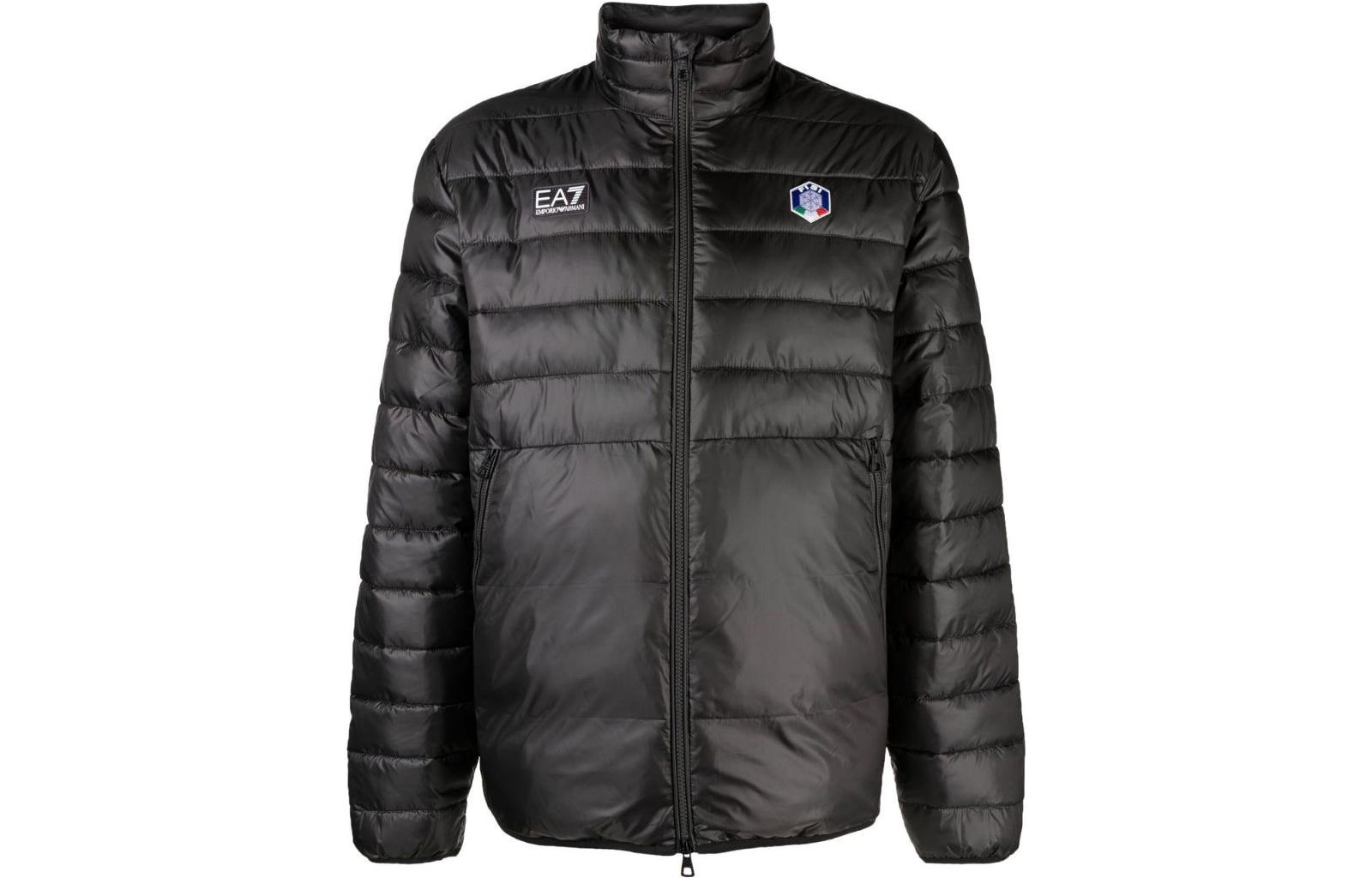 Emporio Armani EA7 SS23 Solid Logo Pocket Jacket - Dark Gray 6LPB1F-PN5ZZ-0960