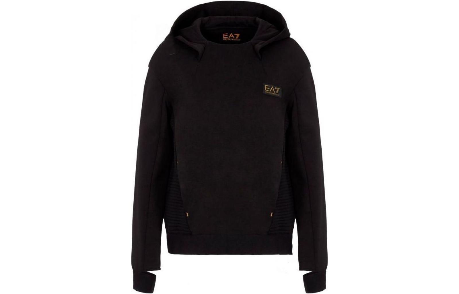 Emporio Armani EA7 SS23 Solid Split Logo Sweatshirt Brown 6GTM09-TJZ7Z-1200