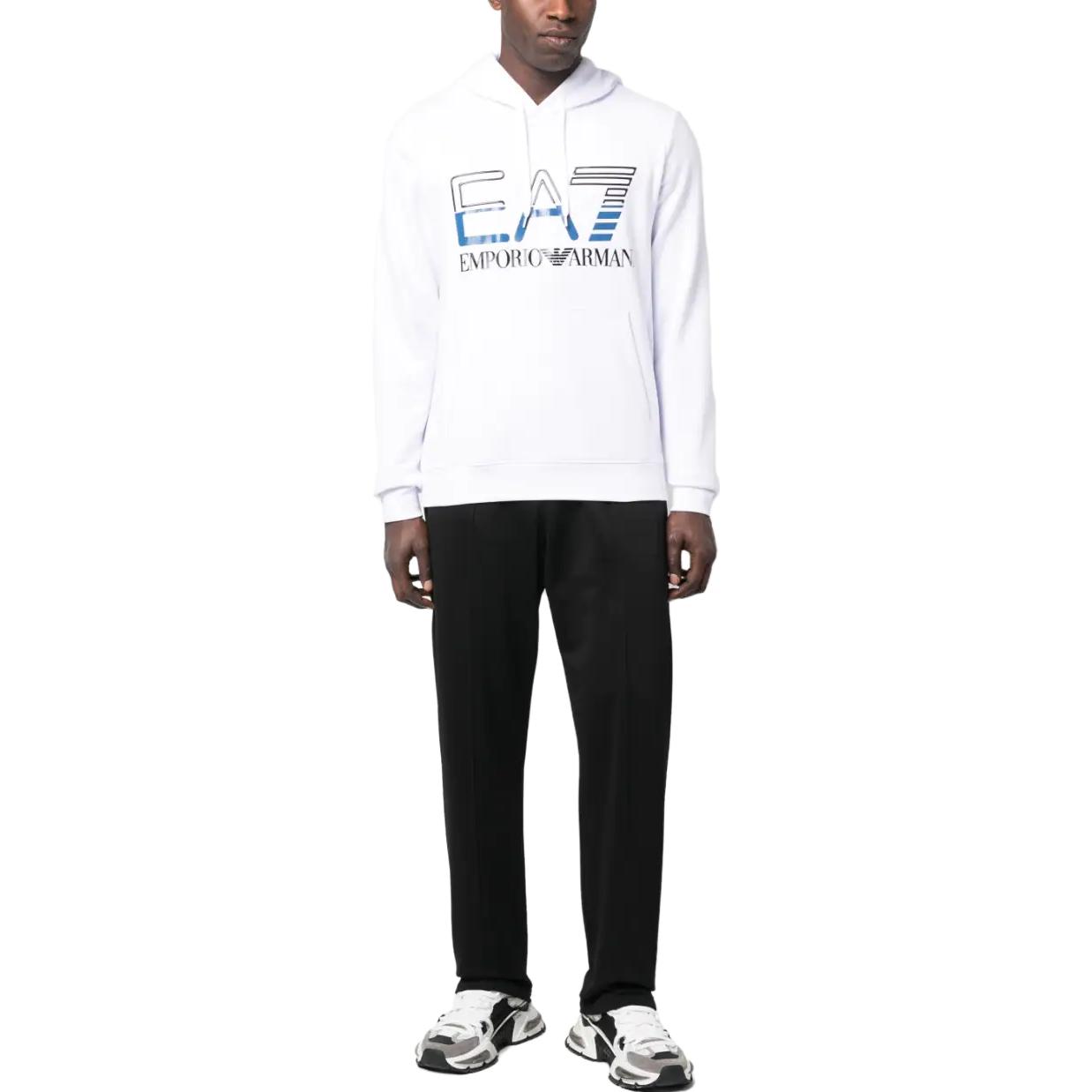 Lookbook Emporio Armani EA7 SS23 白色連帽衫 字母印花設計 3RPM13-PJLSZ-1100