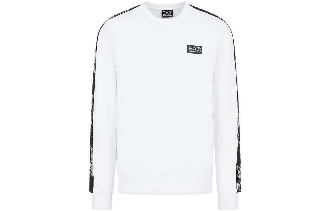 Emporio Armani EA7 SS23 White Logo Print Crewneck Long-Sleeve Sweatshirt Men 3RPM08-PJ05Z-1100 圖 2