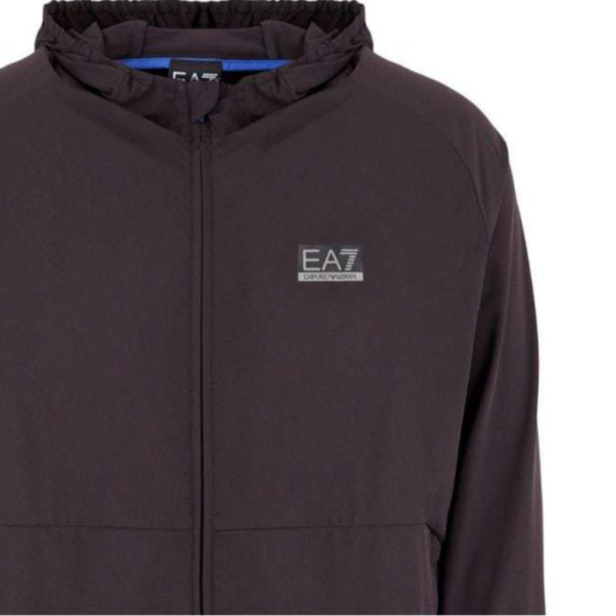 Details for エンポリオアルマーニ EA7 SS24 ロゴプリント入りブラックジップフーディー。 6DPM57-PNDDZ-1771