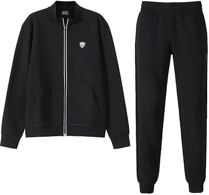 エンポリオアルマーニ EA7 SS24 ブラックロゴ ジップアップトラックスーツセット カジュアルウェア 8NPV56-PJ4EZ-1200 Buy エンポリオアルマーニ EA7 SS24 ブラックロゴ ジップアップトラックスーツセット カジュアルウェア 8NPV56-PJ4EZ-1200