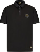 Emporio Armani EA7 SS24 Black Polo Shirt with Logo and Button Closure. 3DPF21-PJRGZ-1200 Emporio Armani EA7 SS24 Black Polo Shirt with Logo and Button Closure. 3DPF21-PJRGZ-1200