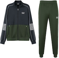 Emporio Armani EA7 SS24 Colorblock Logo Tracksuit with Zippered Pants. 6RPV53-PJ16Z-25CL Emporio Armani EA7 SS24 Colorblock Logo Tracksuit with Zippered Pants. 6RPV53-PJ16Z-25CL