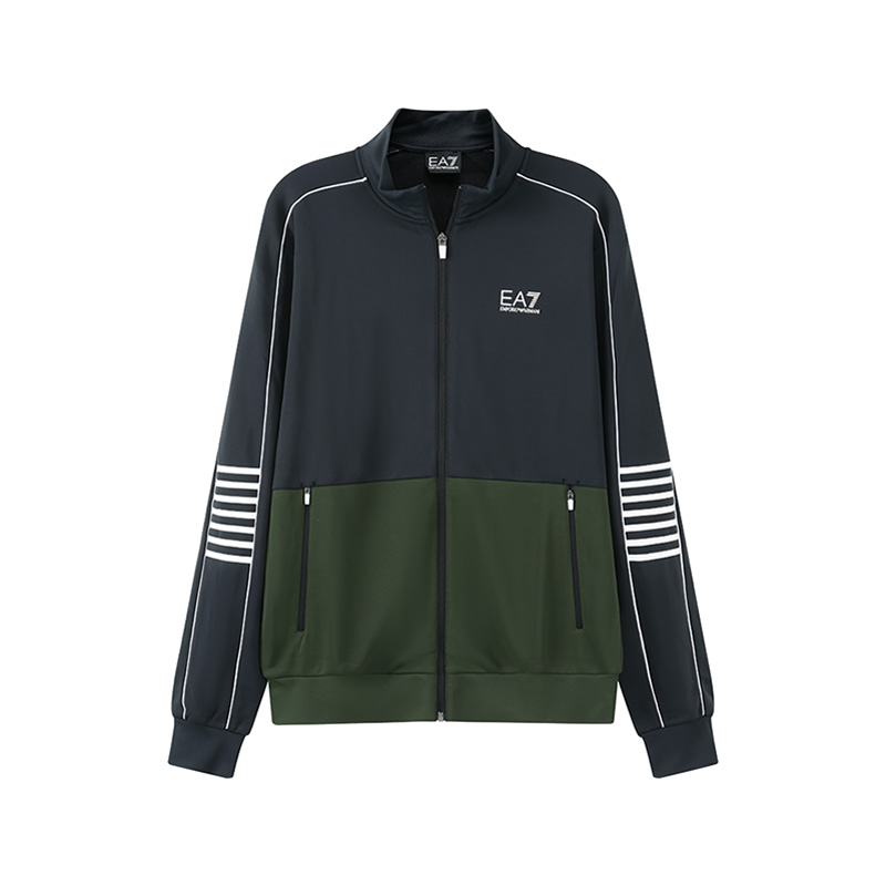 Lookbook Emporio Armani EA7 SS24  Colorblock Logo Tracksuit with Zippered Pants. 6RPV53-PJ16Z-25CL