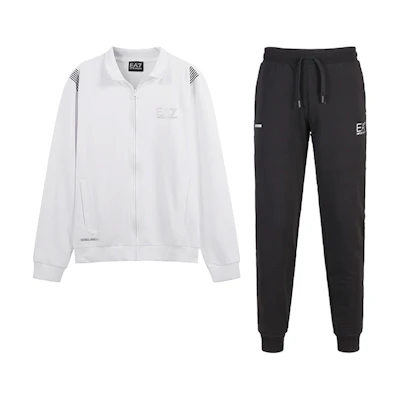 Emporio Armani EA7 SS24 Logo Print Tracksuit - Casual Sportswear Set. 3DPV55-PJLIZ-21BA