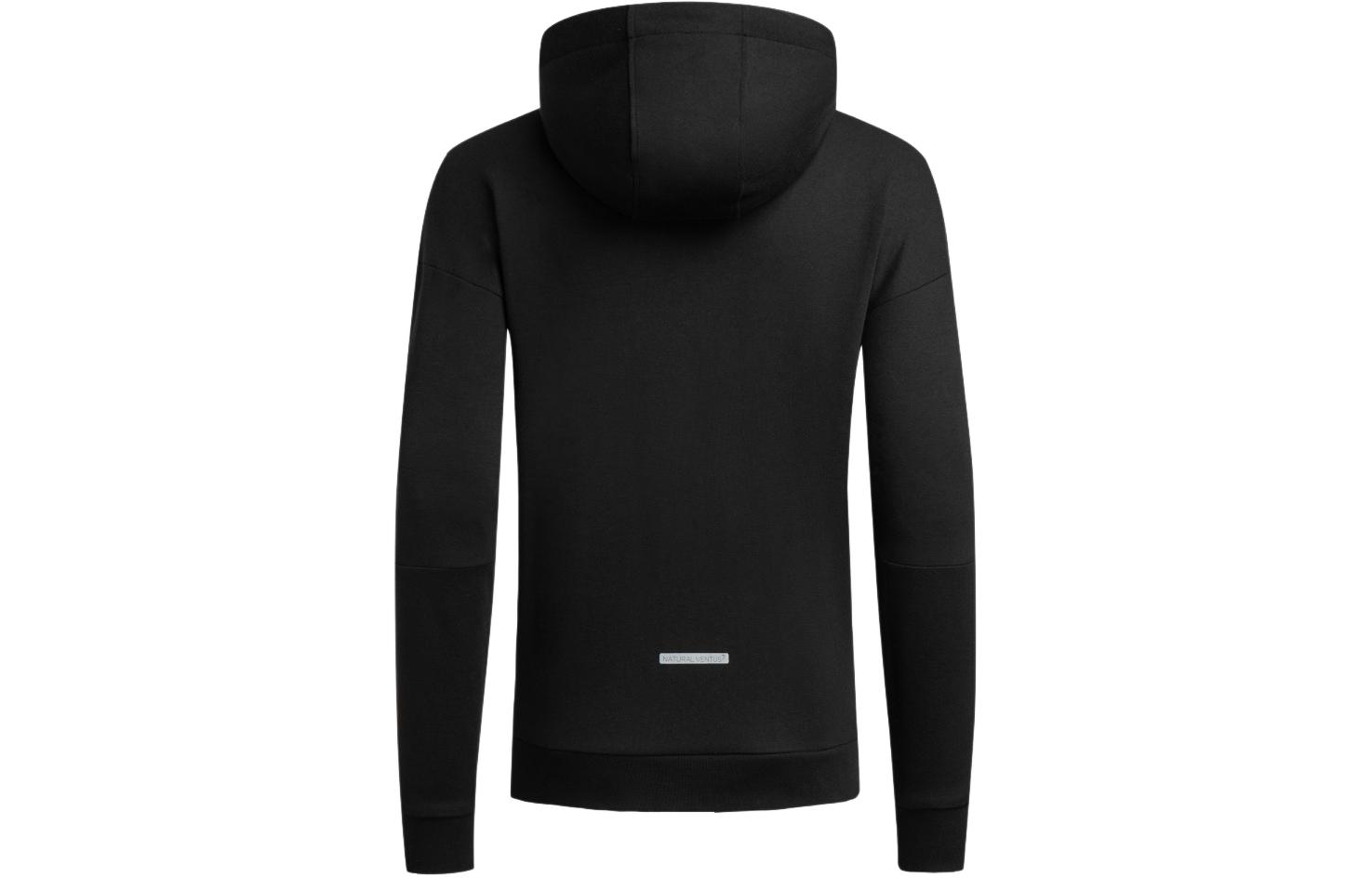 Emporio Armani EA7 SS24 Black Hoodie Jacket with Logo Patch Casual Style 3DPM43-PJUWZ-1200 圖 3