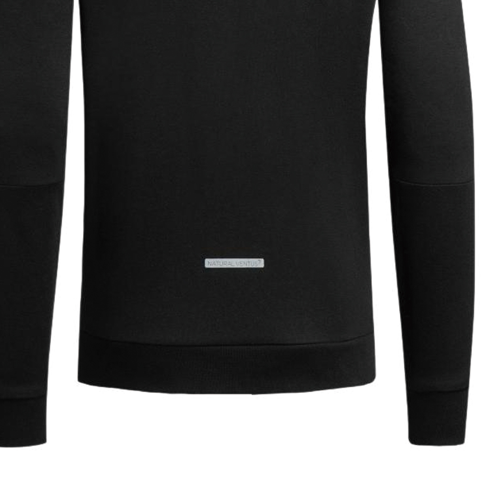 Emporio Armani EA7 SS24 Black Hoodie Jacket with Logo Patch Casual Style 3DPM43-PJUWZ-1200 圖 9