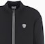 Lookbook Emporio Armani EA7 SS24 Black Logo Stand Collar Zip-Up Sweatshirt for Men. 8NPM19-PJ4EZ-1200